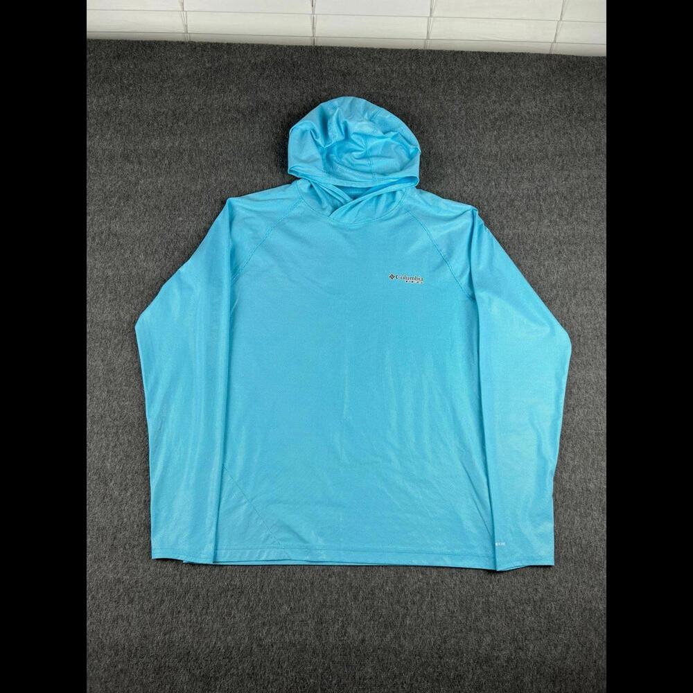 Columbia Sun Trek Hooded‎ Pullover Blue Womens Sz Small